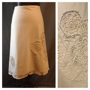 HOST PICK 💟 Akris Punto Skirt Sz.8 w/ leatherTRIM